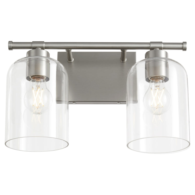 Tribute 2 Light Vanity in Satin Nickel
