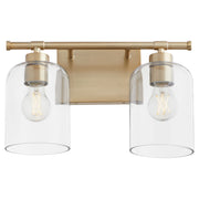 Tribute 2 Light Vanity in Aged Brass
