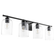 Tribute 4 Light Vanity in Matte Black