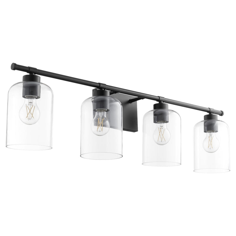 Tribute 4 Light Vanity in Matte Black