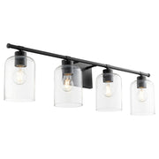 Tribute 4 Light Vanity in Matte Black