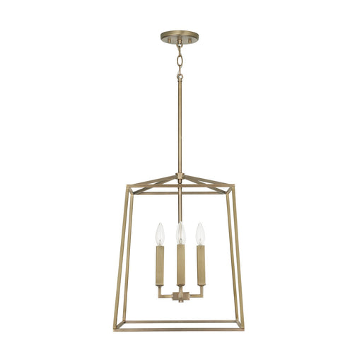 Thea 4-Light 16" Chandelier in Aged Brass