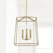 Thea 4-Light 16" Chandelier in Aged Brass