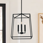 Thea 4-Light 16" Chandelier in Matte Black