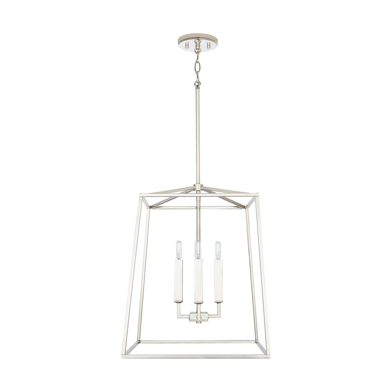 Thea 4-Light 16" Chandelier in Polished Nickel