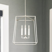 Thea 4-Light 16" Chandelier in Polished Nickel