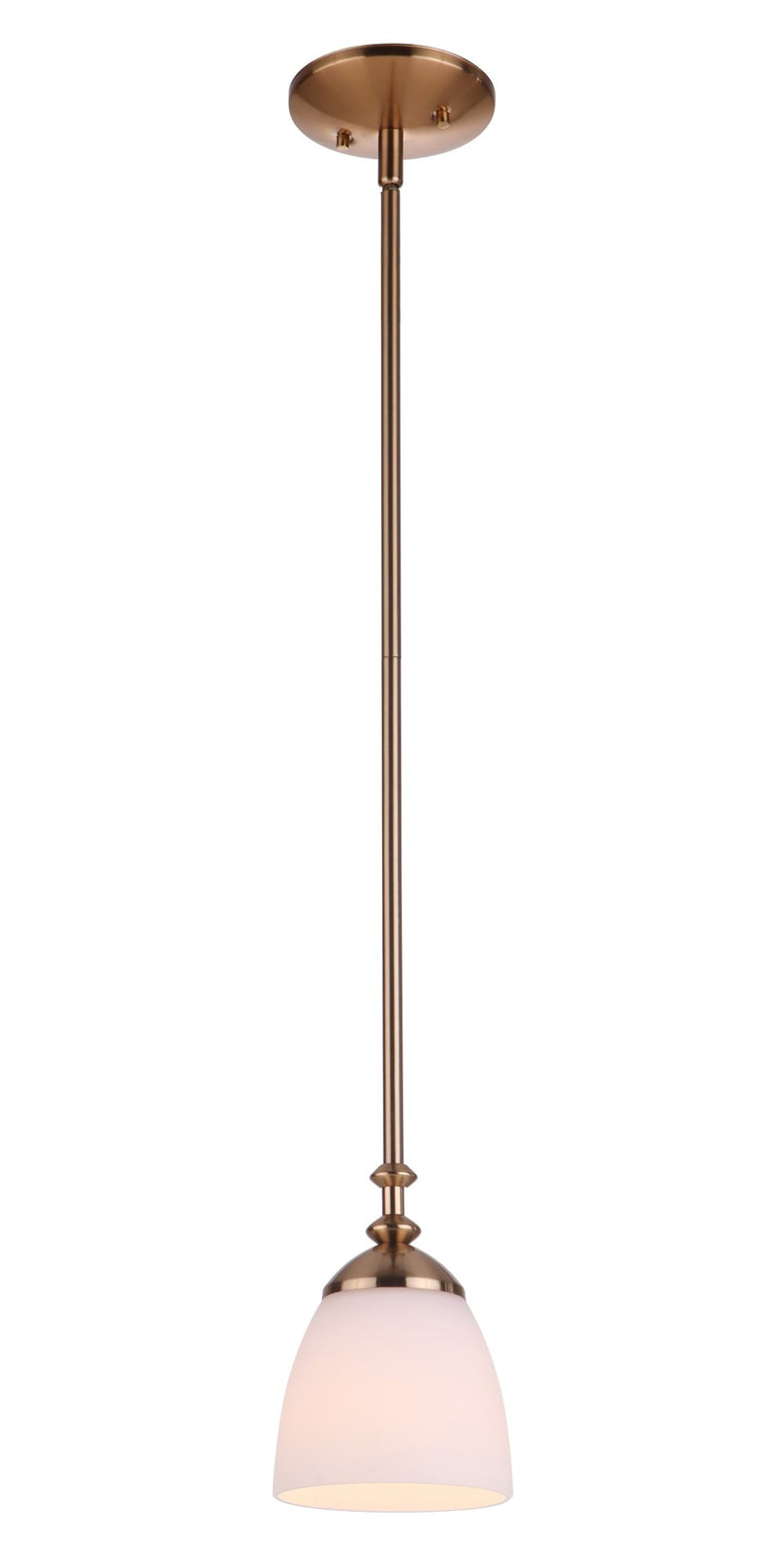 Marlowe 1 Light 5.88" Mini Pendant in Satin Brass