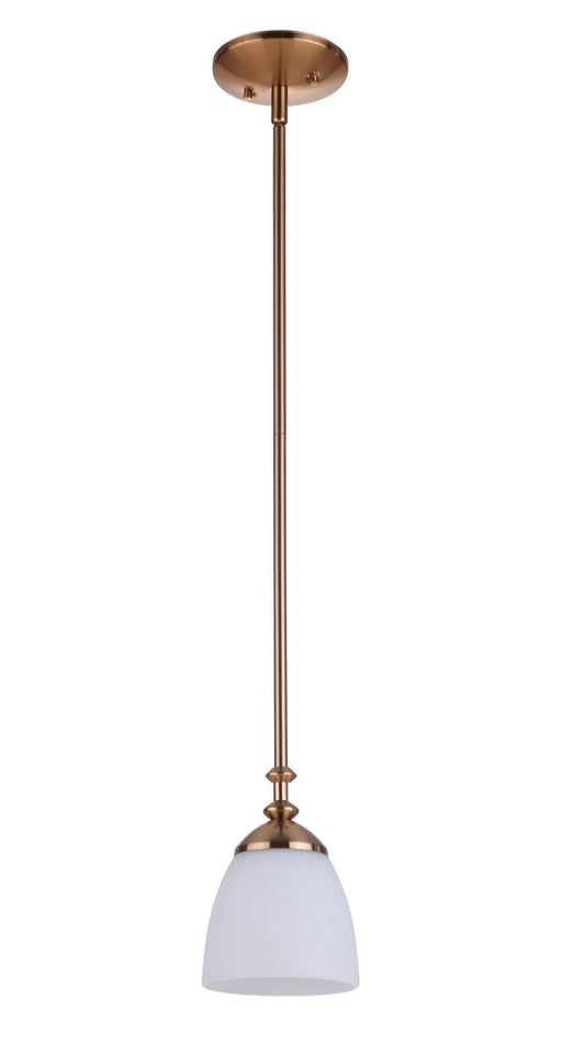 Marlowe 1 Light 5.88" Mini Pendant in Satin Brass