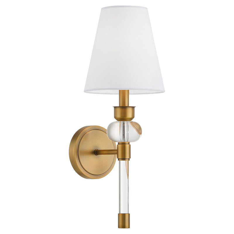 Cetro 1 Light Wall Sconce in Brushed Brass