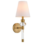 Cetro 1 Light Wall Sconce in Brushed Brass