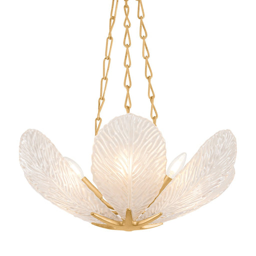 Galena 6-Light Chandelier in Vintage Gold Leaf