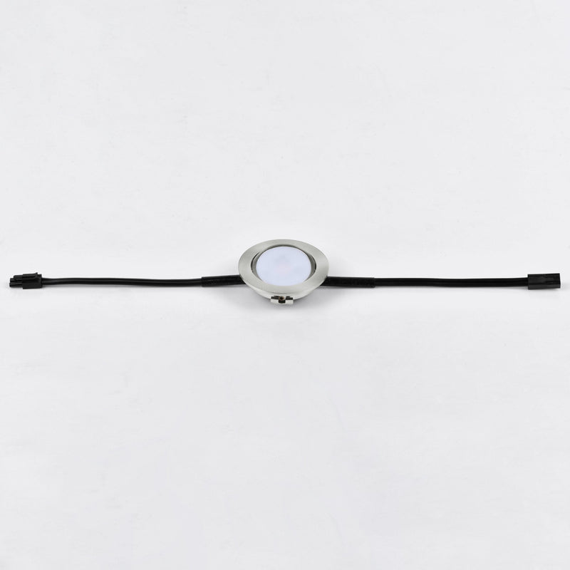 CounterMax MX-LD-AC LED Puck in Satin Nickel