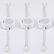CounterMax MX-LD-AC LED Puck 3 Pack in White
