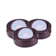 CounterMax MX-LD-AC LED Puck 3 Pack in Anodized Bronze