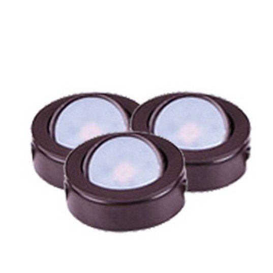 CounterMax MX-LD-AC LED Puck 3 Pack in Anodized Bronze