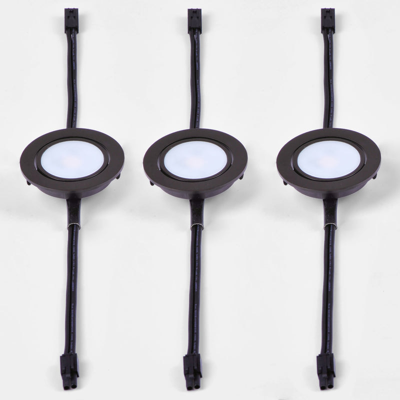 CounterMax MX-LD-AC LED Puck 3 Pack in Anodized Bronze