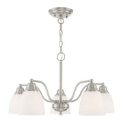 Somerville 5-Light Convertible Chandelier / Semi-Flush Mount in Brushed Nickel