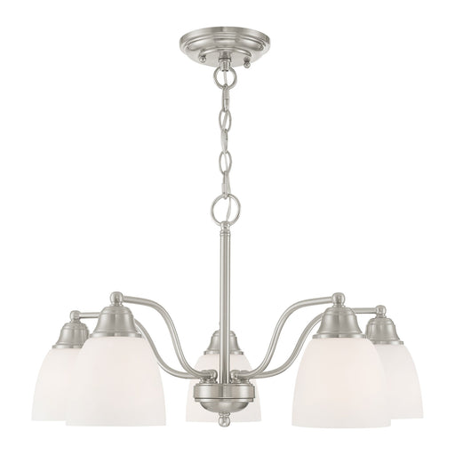 Somerville 5-Light Convertible Chandelier / Semi-Flush Mount in Brushed Nickel