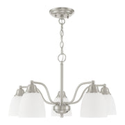 Somerville 5-Light Convertible Chandelier / Semi-Flush Mount in Brushed Nickel