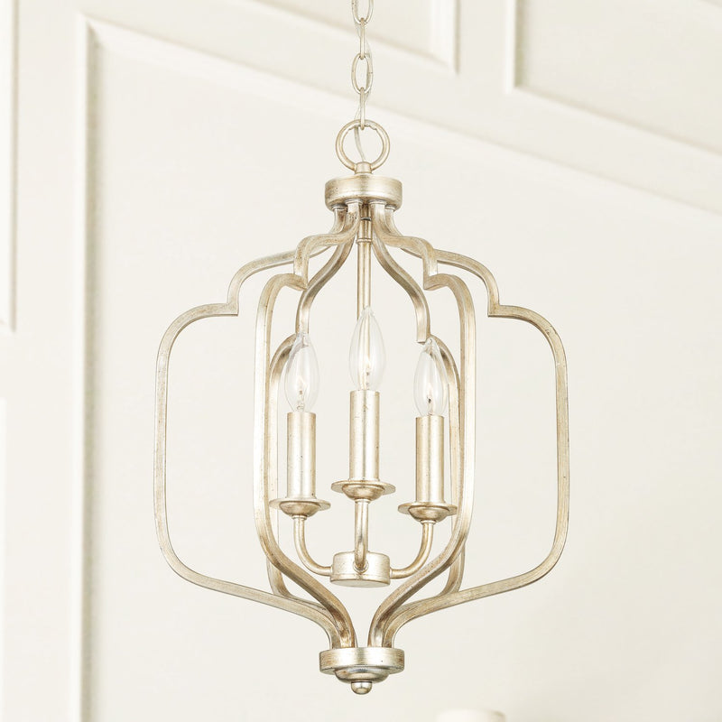 Ophelia 3-Light Chandelier in Winter Gold