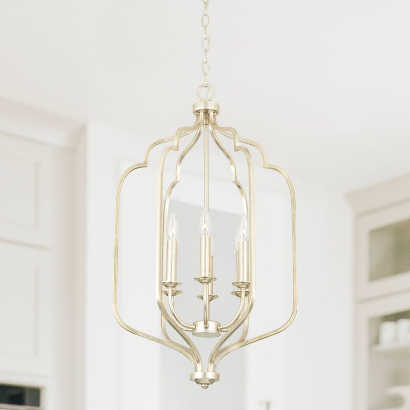 Ophelia 6-Light 18" Chandelier in Winter Gold