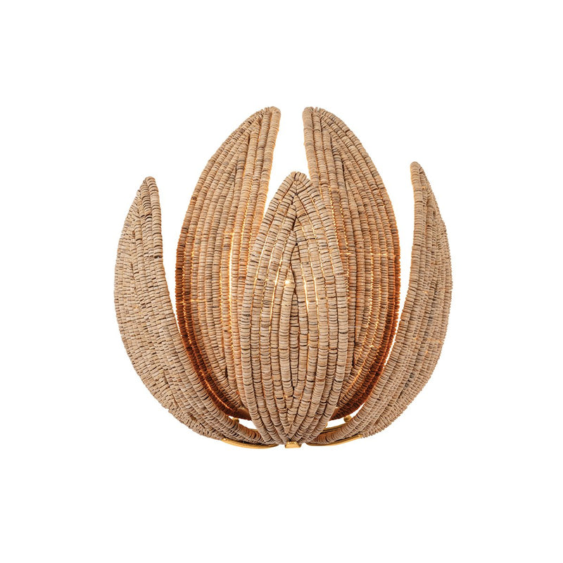 Varanasi Wall Sconce in Vintage Gold Leaf