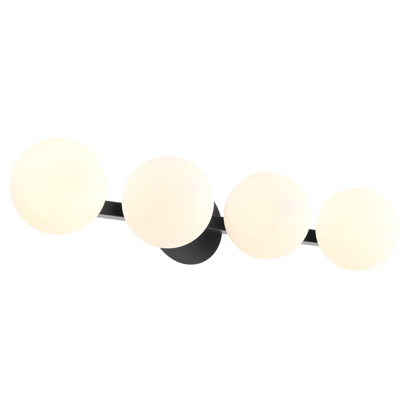 Jasper 4 Light Vanity in Matte Black