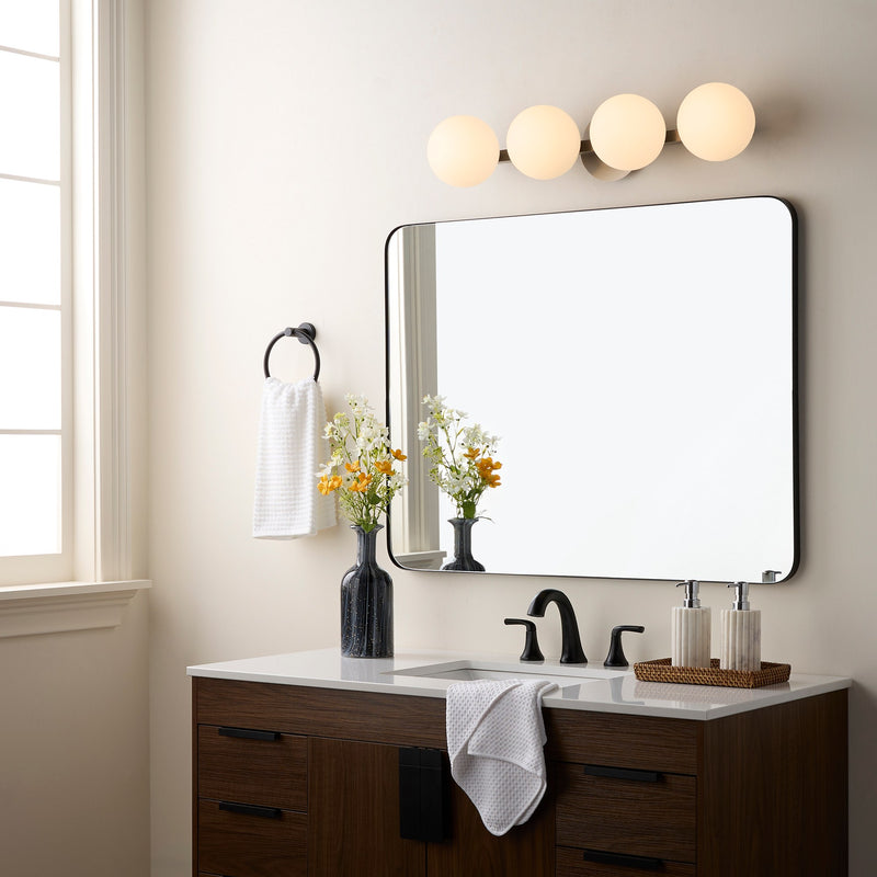 Jasper 4 Light Vanity in Satin Nickel