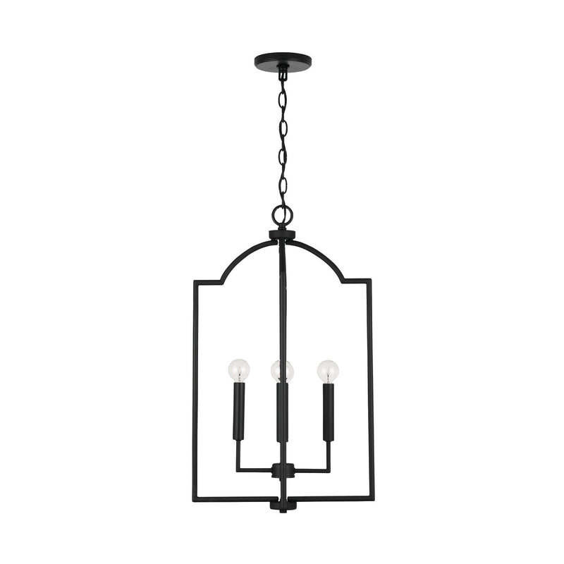 Carter 4-Light Chandelier in Matte Black