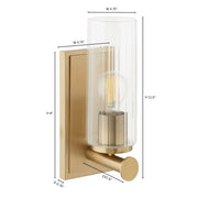 Mercier 1 Light Wall Sconce in Aged Brass