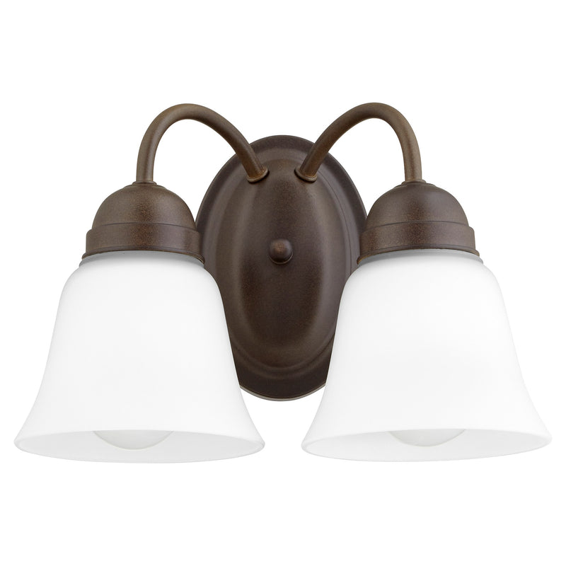 2 Light Traditional Vanity Light in Oiled Bronze