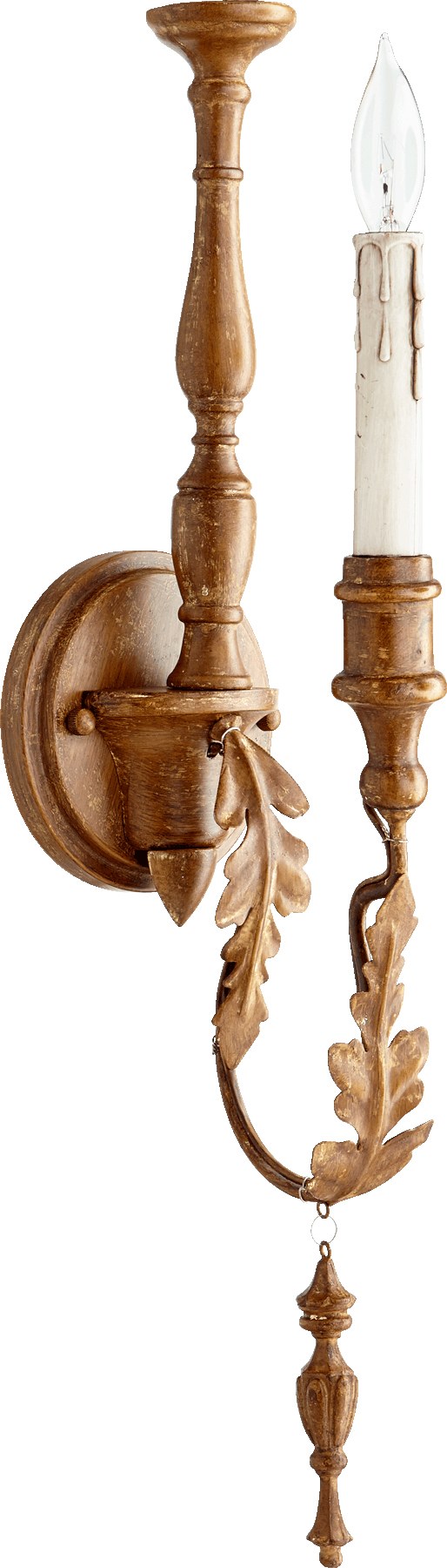 Salento 1 Light Wall Sconce in French Umber