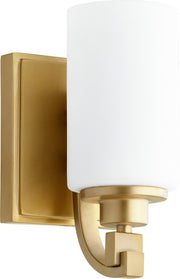 Lancaster 1 Light Wall Sconce in Aged Brass