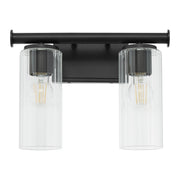 Mercier 2 Light Vanity in Matte Black