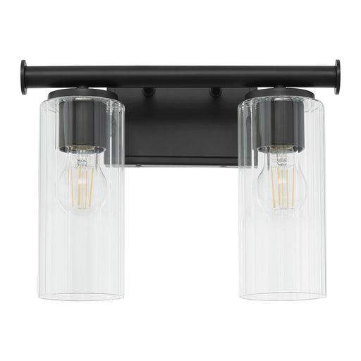 Mercier 2 Light Vanity in Matte Black