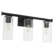 Mercier 3 Light Vanity in Matte Black