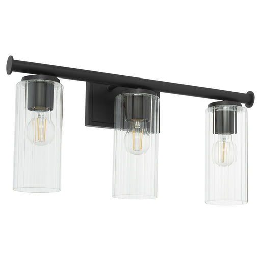 Mercier 3 Light Vanity in Matte Black