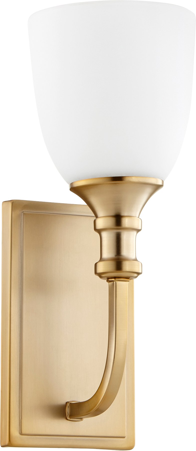 Richmond 1 Light Wall Sconce in Aged Brass