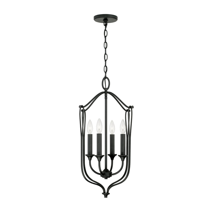 Bentley 4-Light Chandelier in Black Iron