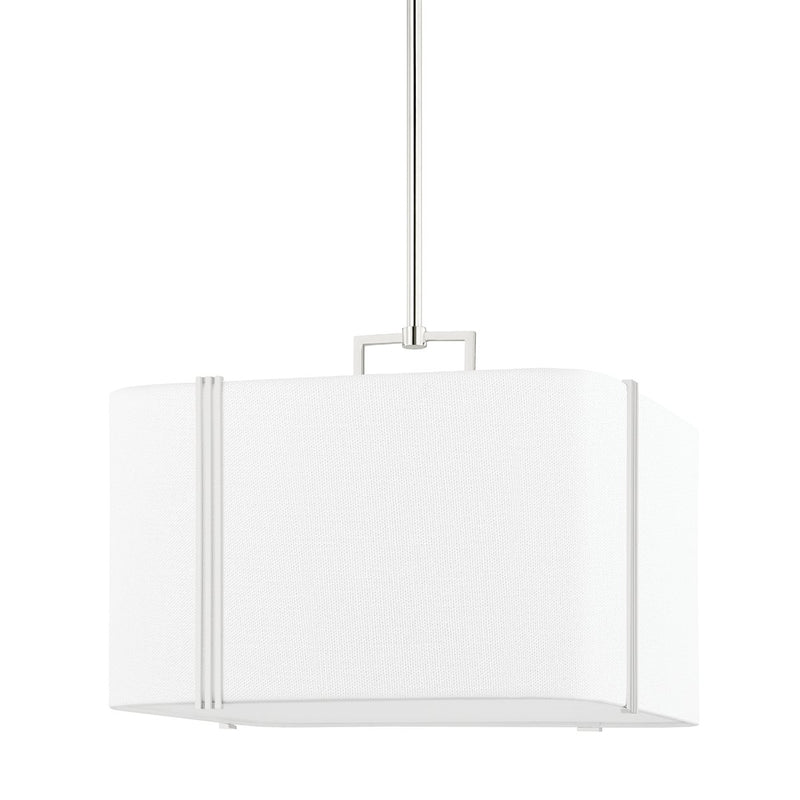 Downing 4-Light Pendant in Polished Nickel