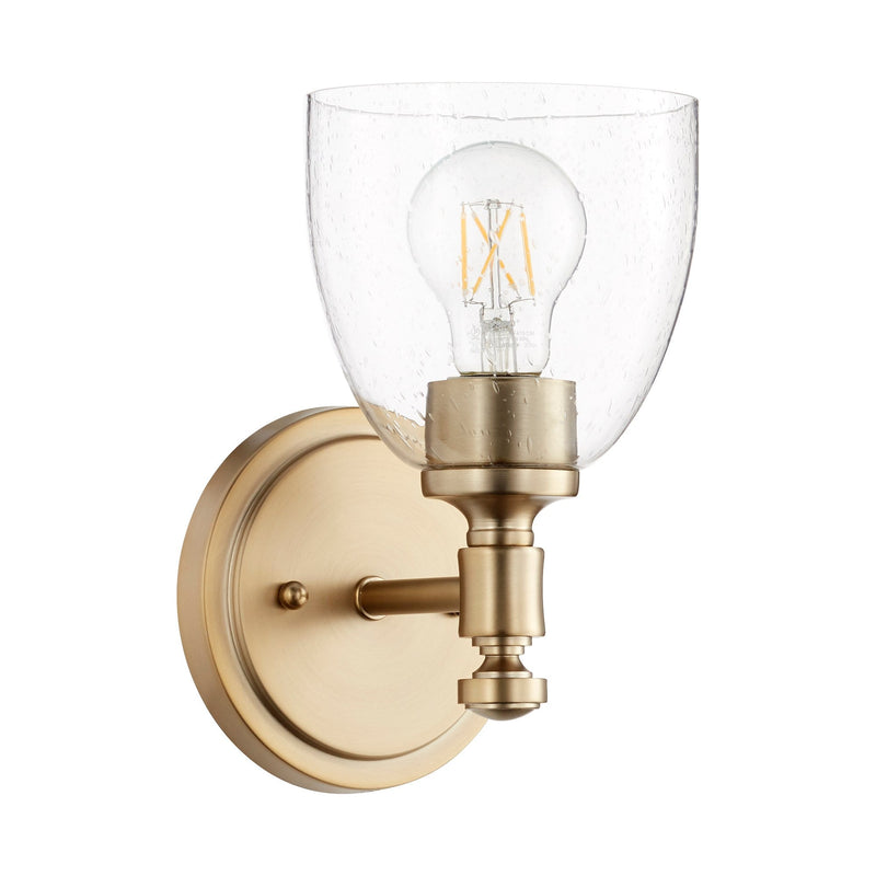 Rossington 9" Tall 1 Light Wall Sconce in Aged Brass