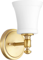 Rossington 9" Tall 1 Light Wall Sconce in Aged Brass