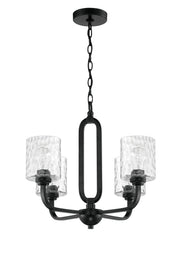 Collins 4 Light 23.75" Chandelier in Flat Black