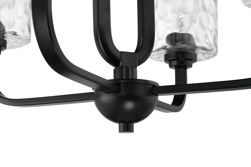 Collins 4 Light 23.75" Chandelier in Flat Black