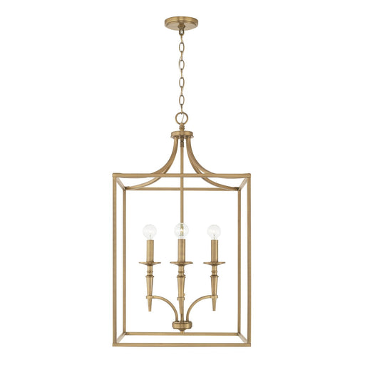 Abbie 4-Light Chandelier in Aged Brass