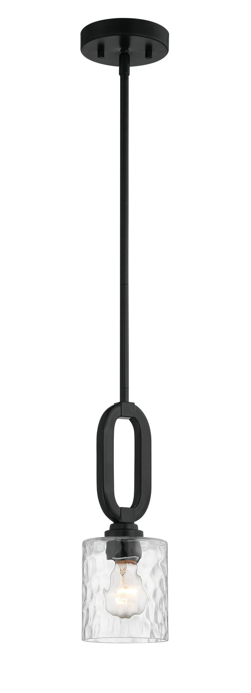Collins 1 Light 5.13" Mini Pendant in Flat Black