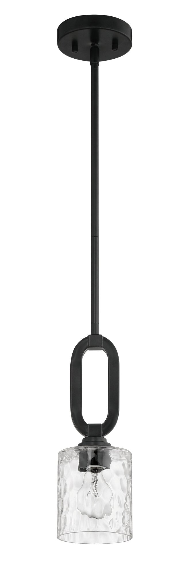 Collins 1 Light 5.13" Mini Pendant in Flat Black