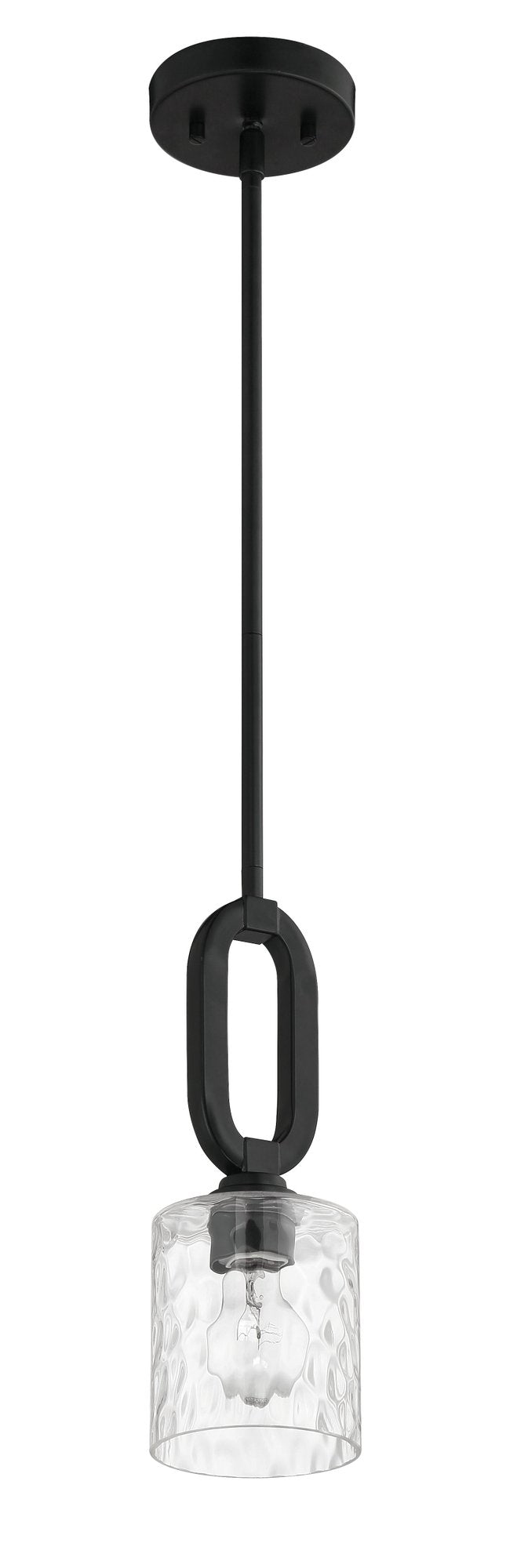 Collins 1 Light 5.13" Mini Pendant in Flat Black