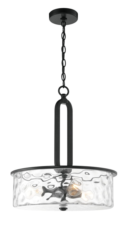 Collins 3 Light 17.75" Pendant in Flat Black