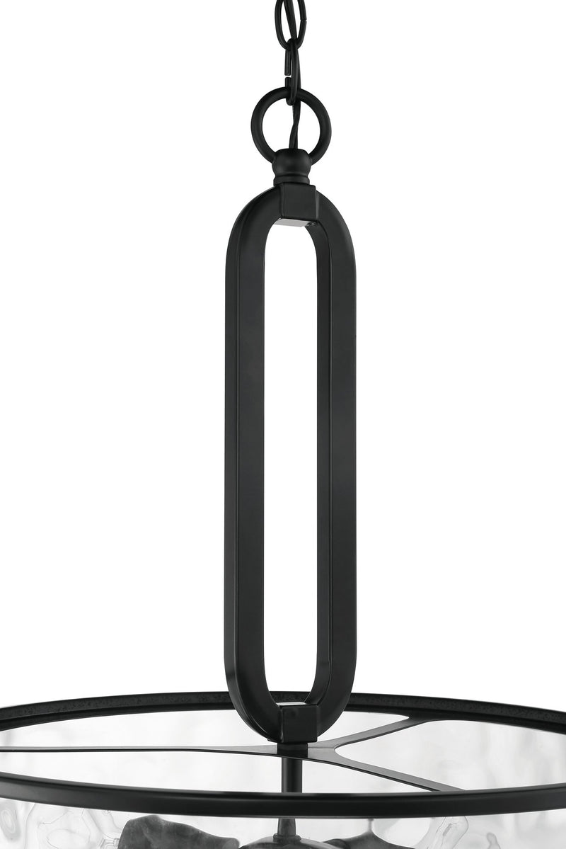 Collins 3 Light 17.75" Pendant in Flat Black